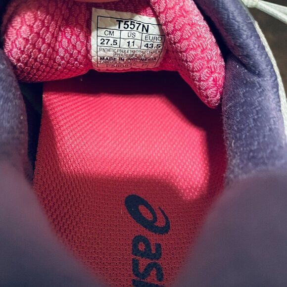 Excellent ASICS GEL-Nimbus 17 Grey Ruby Pink Purple Womens size 11 US Medium - Picture 6 of 13